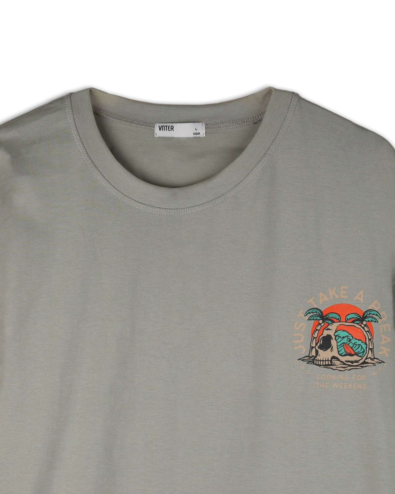 OVERSIZED T-SHIRT WITH CONTRAST PRINT