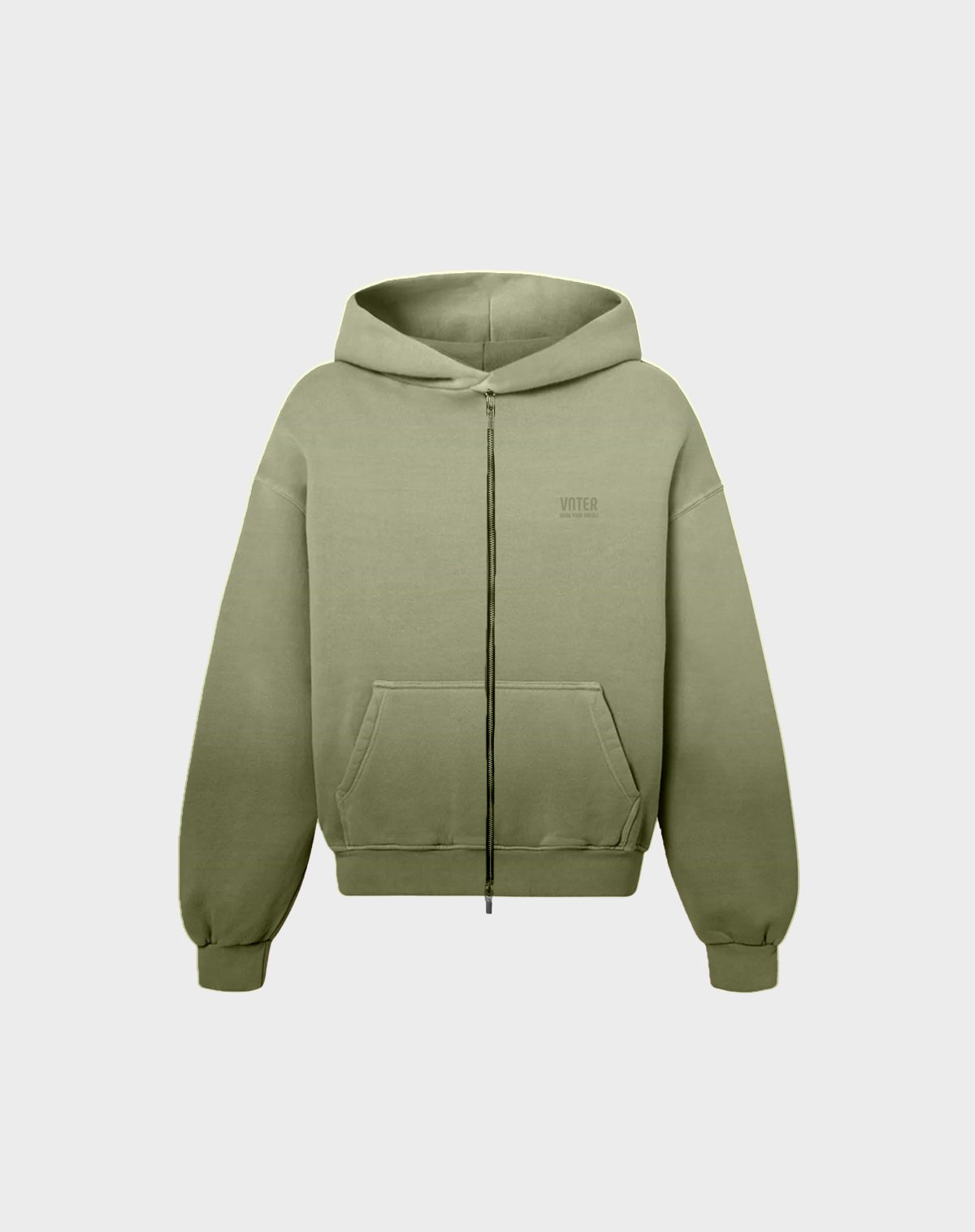 SAGE ZIPPER HOODIE